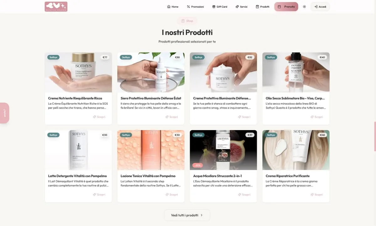 Shop for the salon's professional products