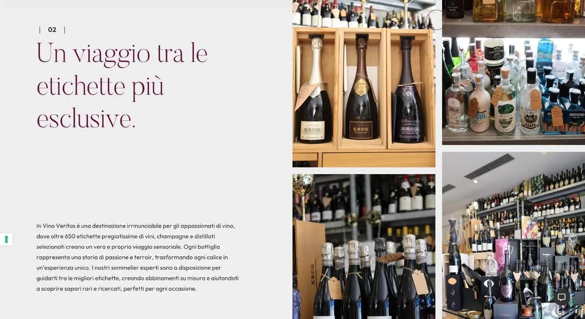 Selezione di etichette esclusive tra vini, champagne e distillati