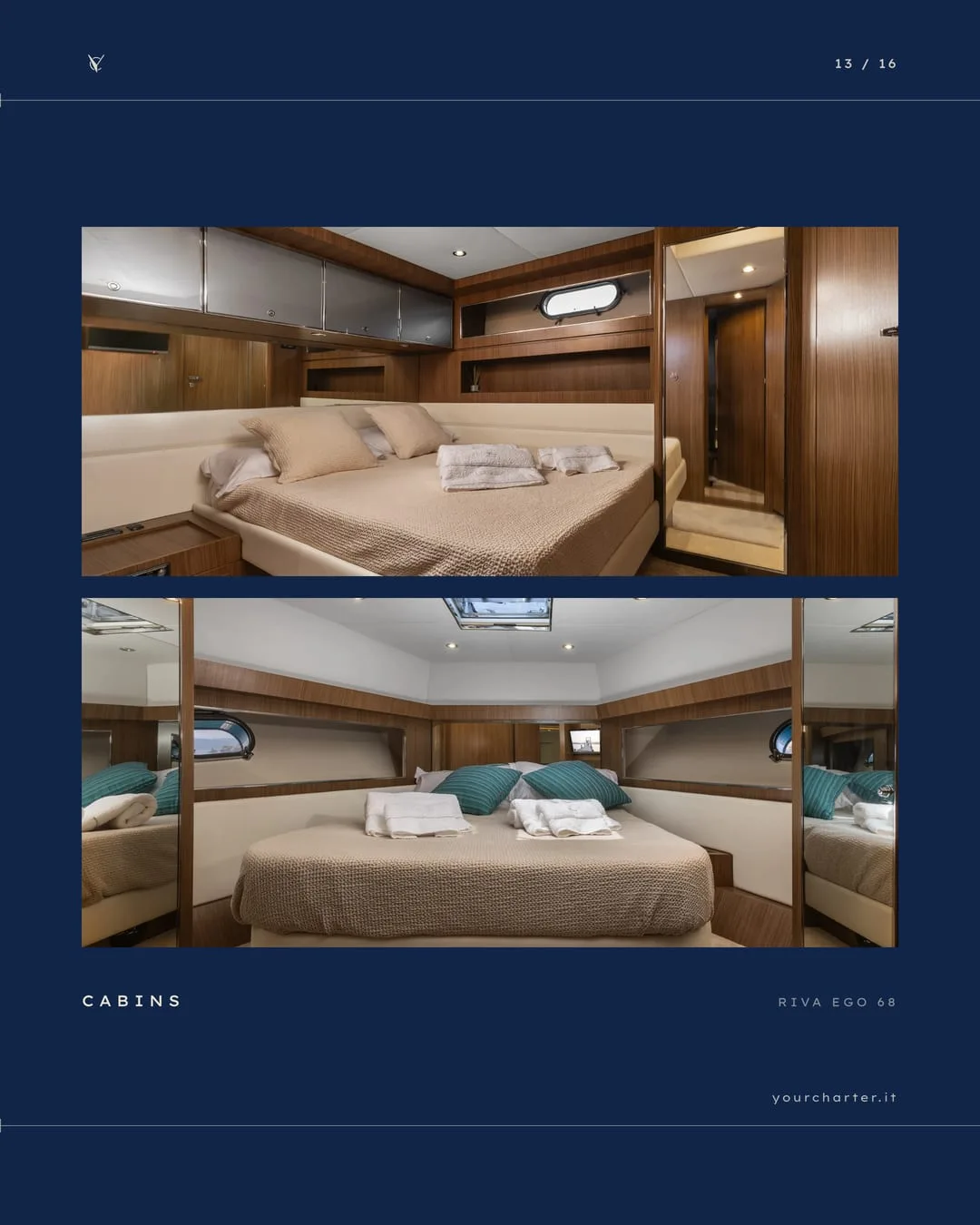 «Cabins»: una cabina matrimoniale e una a due letti