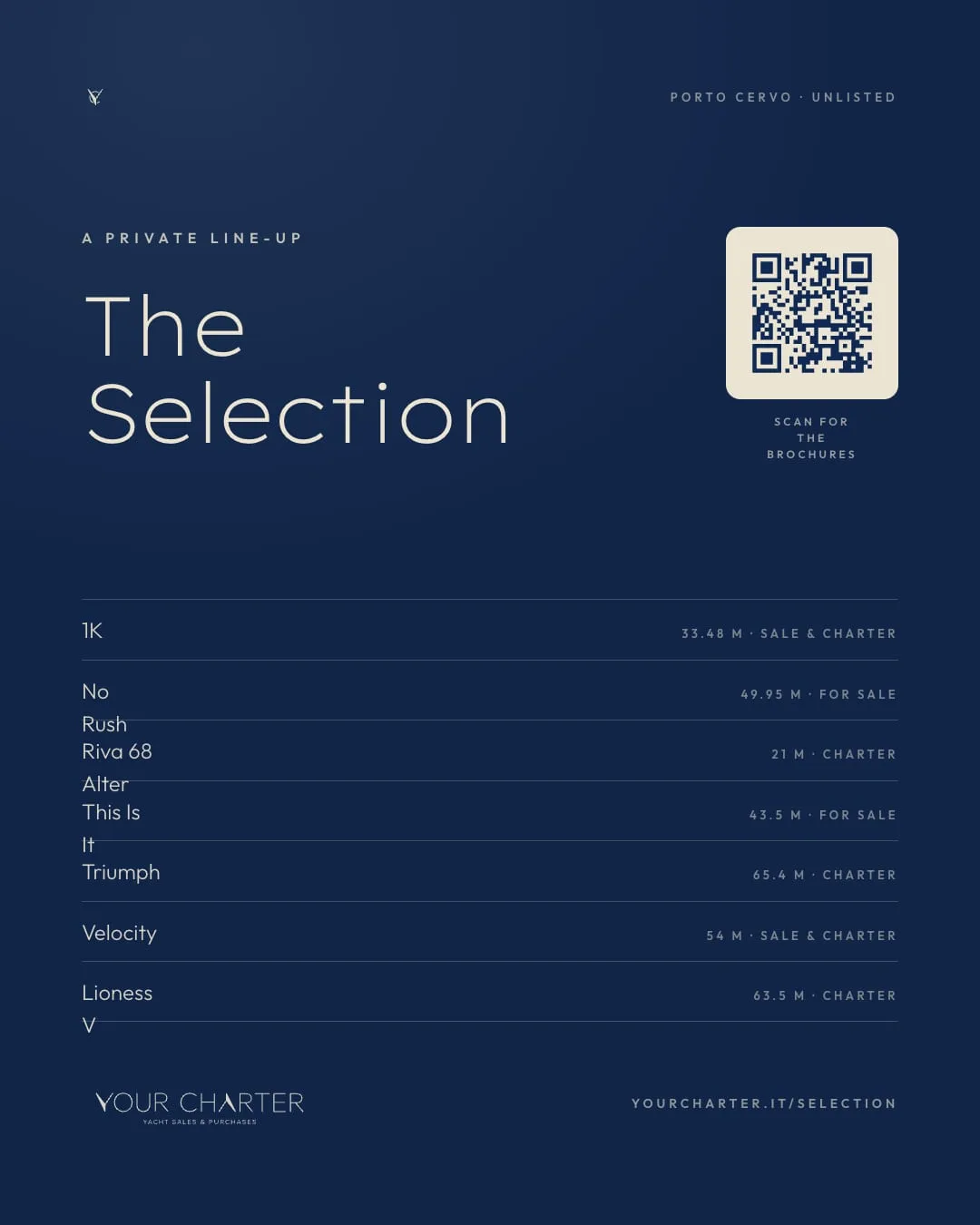 Copertina navy con l'indice e il QR in basso a destra