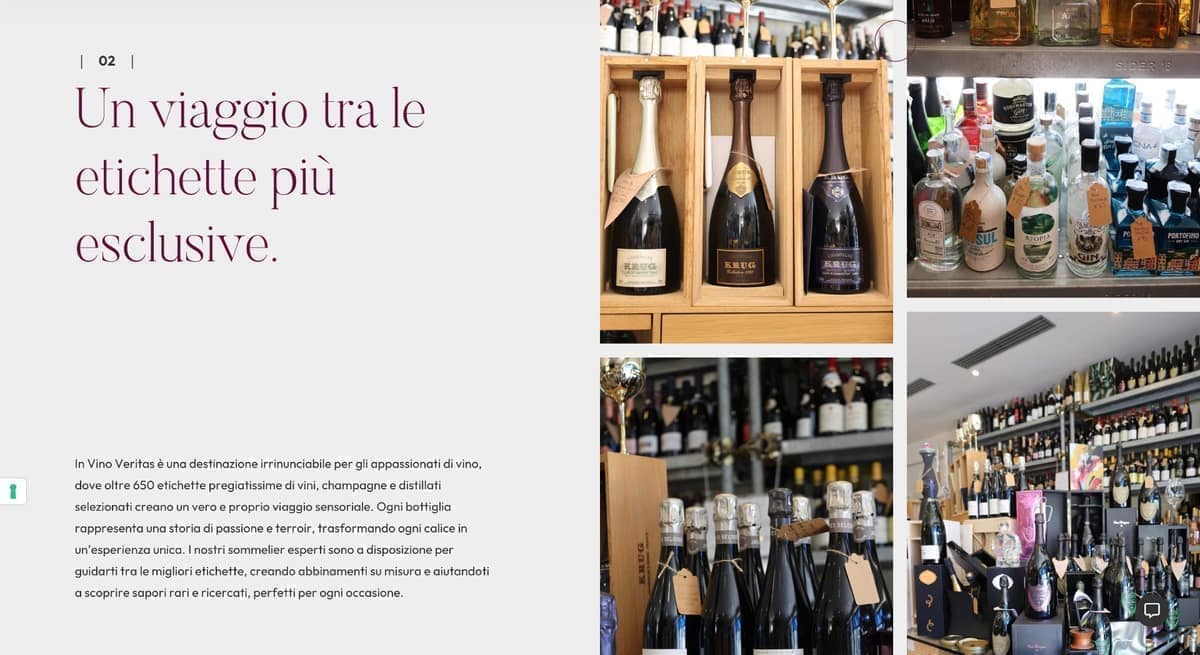 Exclusive labels selection with wines, champagne and spirits