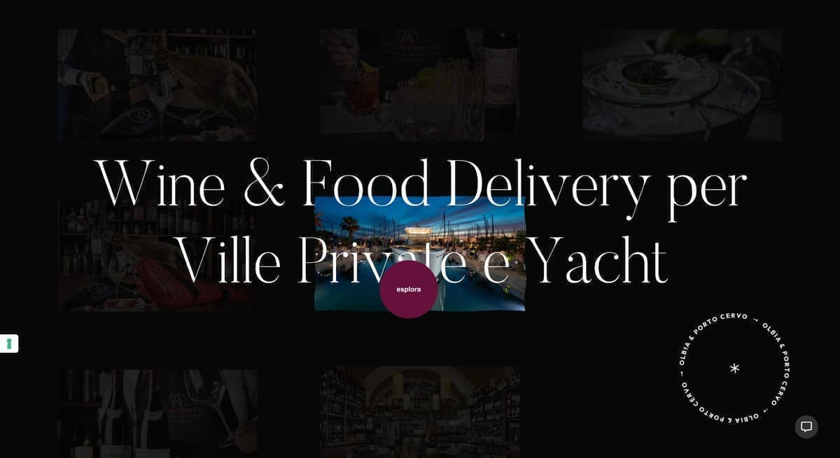 Wine and food delivery for yachts in Costa Smeralda