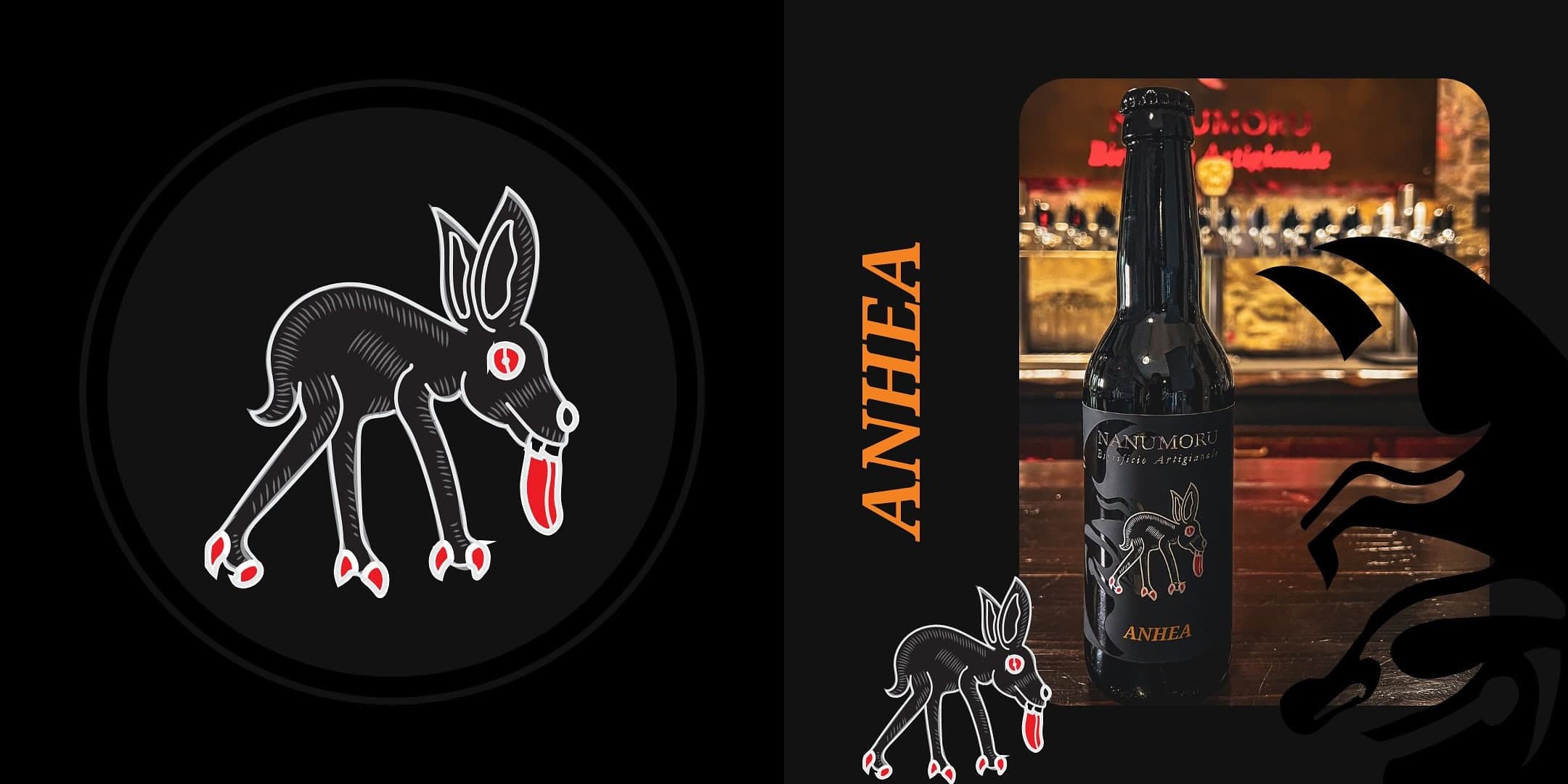 The Anhea donkey, golden ale, and the bottle on the pub counter
