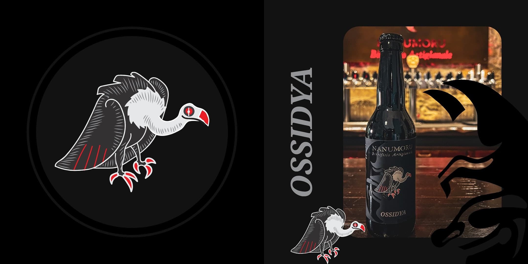 The Ossidya vulture and the bottle on the counter