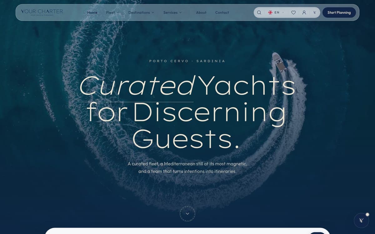 Your Charter, piattaforma per il noleggio di yacht in Costa Smeralda