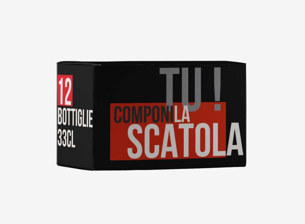 studio jem : scatola 12 bottiglie Nanumoru creazione immagine aziendale, progettazione grafica, design grafico, grafica cagliari