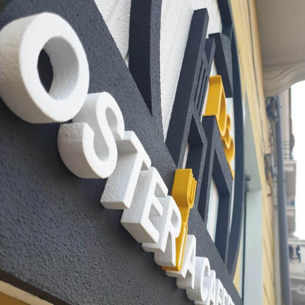 D32 Cagliari - osteria caffetteria3 creazione logo, realizzazione logo cagliari, progettazione grafica logo, progettazione logo, creazione logo, design logo, studio grafico logo