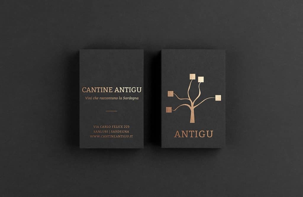 biglietti visita cantine antigu