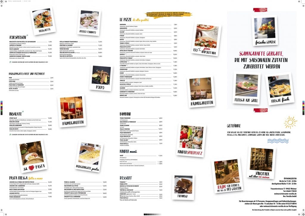 Ristorante Versilia - cartelone fuori