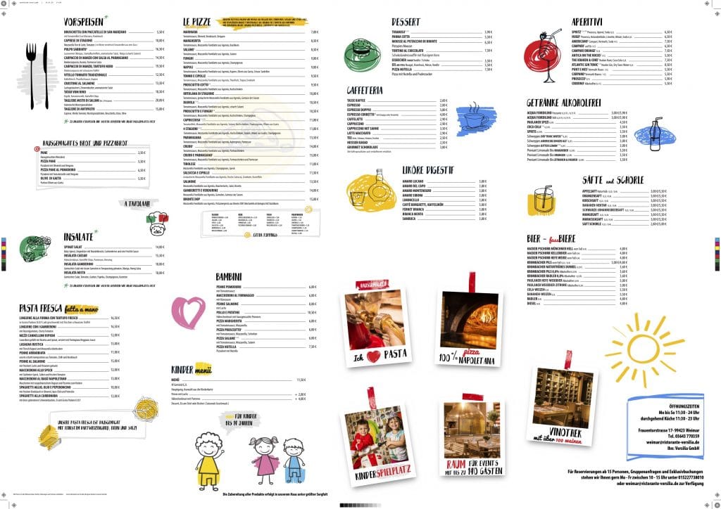 Ristorante Versilia - cartelone fuori alt