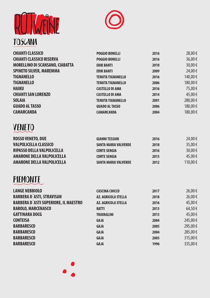 Speisekarte Versilia 2020-10